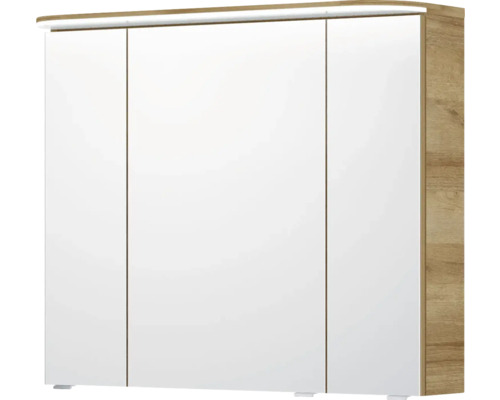 Armoire à portes coulissantes avec trois portes et éclairage