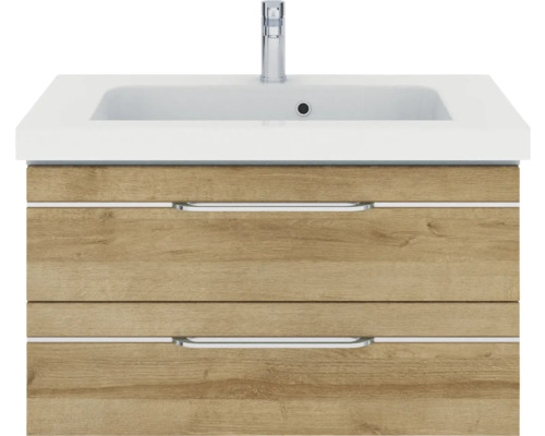 Meuble sous-lavabo avec deux tiroirs et lavabo