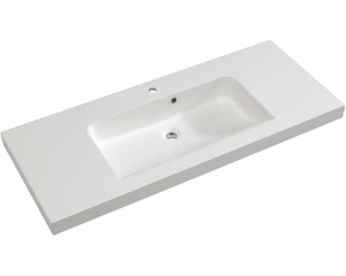 Plan de toilette avec vasque rectangulaire