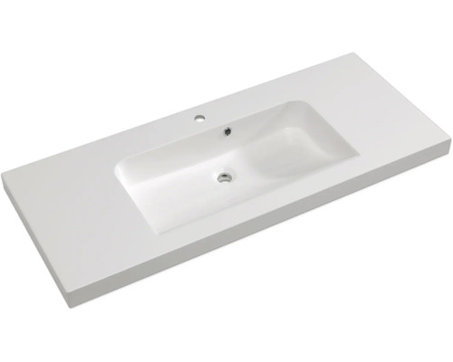 Plan de toilette avec vasque rectangulaire