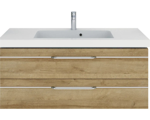 Meuble sous-lavabo avec lavabo et deux tiroirs