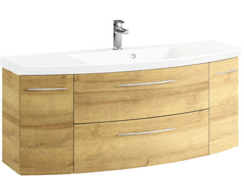 Meuble sous-lavabo avec deux tiroirs et un lavabo