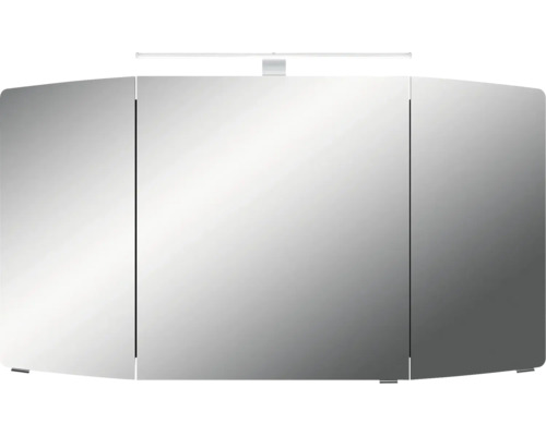 Armoire de toilette à trois portes et éclairage