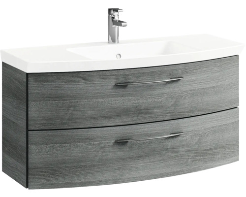 Meuble sous-lavabo avec deux tiroirs et un lavabo