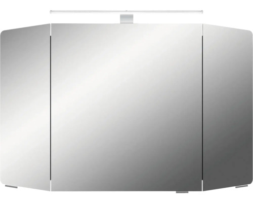 Armoire de toilette à trois portes avec éclairage