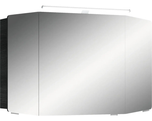 Armoire de toilette avec éclairage et trois portes miroir
