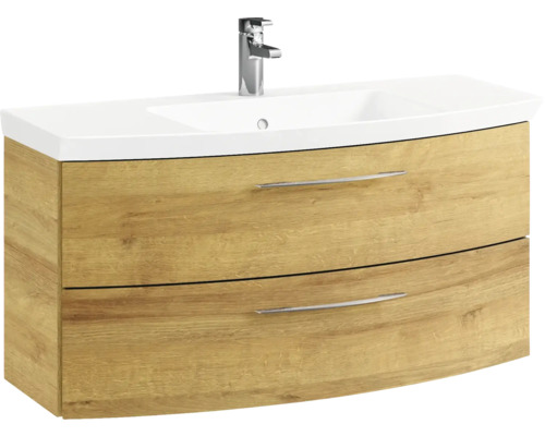 Meuble sous-lavabo avec deux tiroirs et lavabo