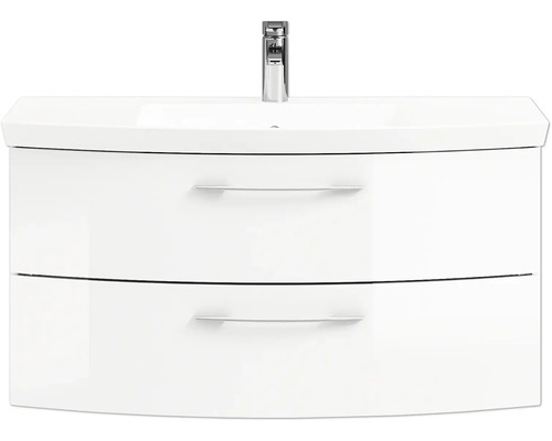 Meuble sous-vasque avec deux tiroirs et une vasque