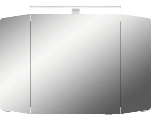 Armoire de toilette à trois portes avec éclairage