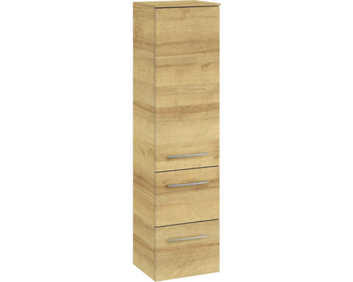 Armoire haute avec trois tiroirs pour salle de bains