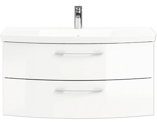 Waschtischunterschrank mit zwei Schubladen und Armatur