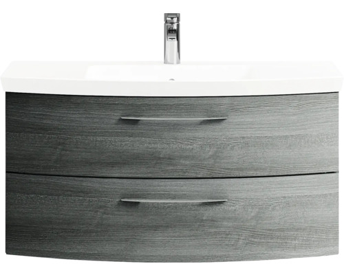 Meuble sous-vasque avec deux tiroirs et lavabo