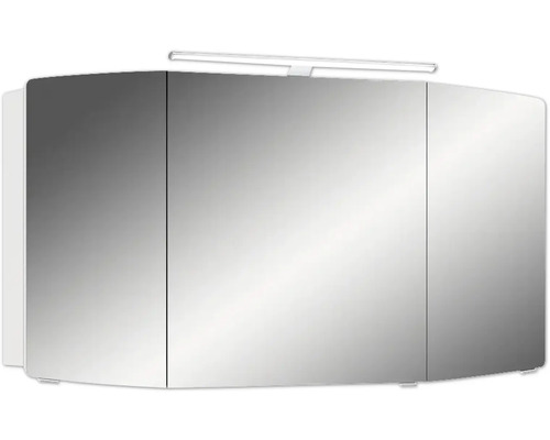 Armoire de toilette à miroir avec éclairage et trois portes
