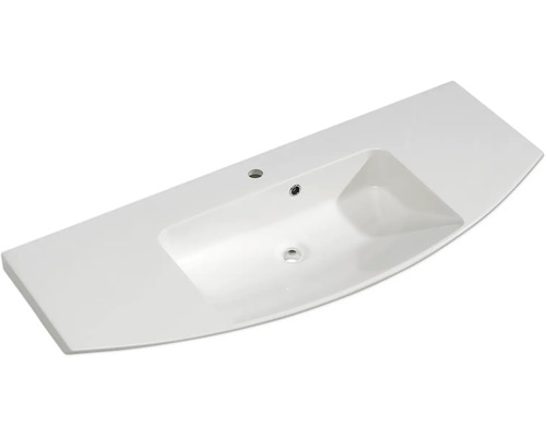 Plan de toilette en céramique sanitaire avec trou de robinet et trop-plein