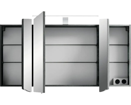 Armoire de toilette avec éclairage et prises