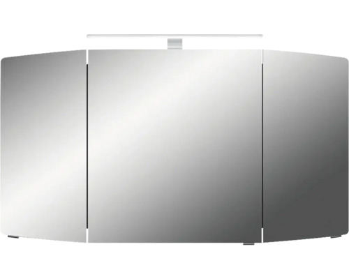 Armoire de toilette à trois portes avec éclairage pour la salle de bain