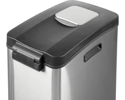 Mülleimer aus Edelstahl mit Deckel