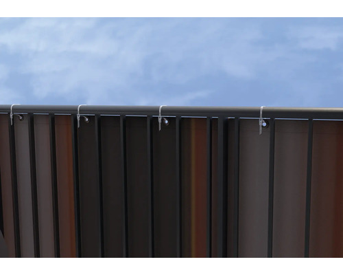 Paroi de confidentialité à lamelles avec support