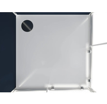 Douche complète Aurlane Blue River Square 2,0 90x90x219 cm gris argent