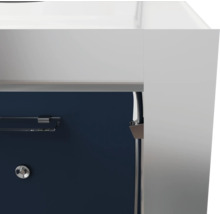 Douche complète Aurlane Blue River Square 2,0 90x90x219 cm gris argent