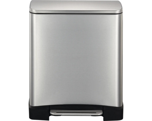 Poubelle rectangulaire en acier inoxydable avec pédale