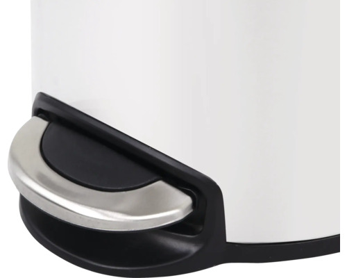 Vue détaillée d''une poubelle à pédale