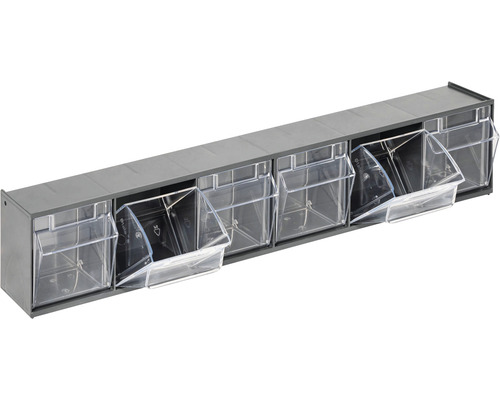 Étagère à tiroirs avec tiroirs transparents