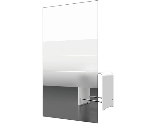 Paroi de douche autoportante avec porte-serviettes