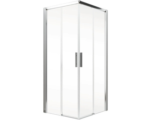 Cabine de douche d''angle avec deux portes