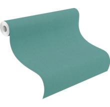Papier peint intissé 746174 Indian Style uni vert