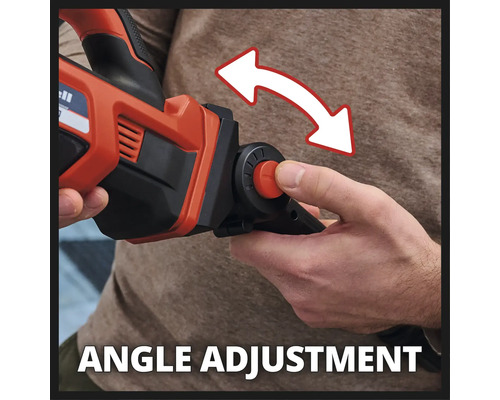 Un homme ajuste l''angle d''une scie à plaques de plâtre électrique.