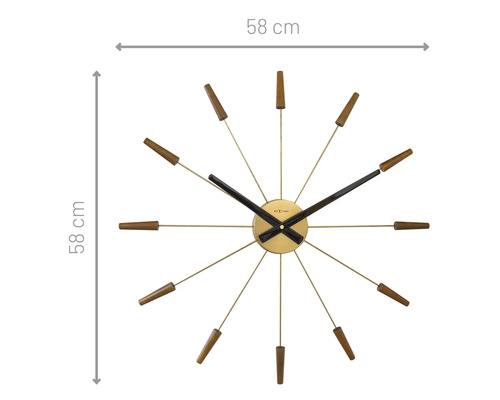 Horloge murale Nextime d''un diamètre de 58 cm