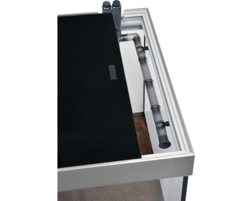 Aquarium mit Filtersystem und Abdeckung