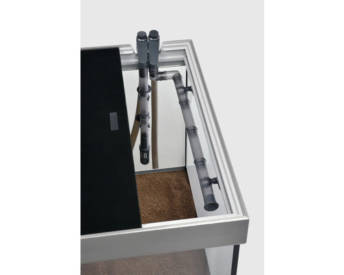 Aquarium avec système de filtration et substrat