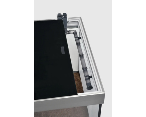 Aquarium avec technique de filtration et couvercle