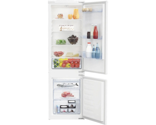 Réfrigérateur ouvert rempli de nourriture