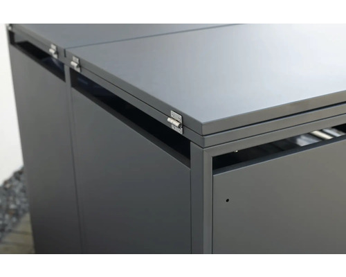 Mülltonnenbox mit Klappdeckel