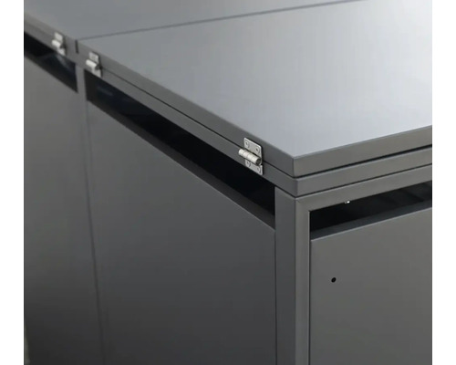 Gros plan d''une armoire de rangement avec mécanisme de pliage