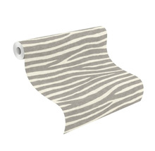 Papier peint intissé 751734 African Queen III zèbre gris