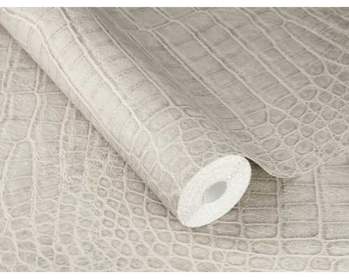 Rouleau de papier peint aspect cuir de crocodile