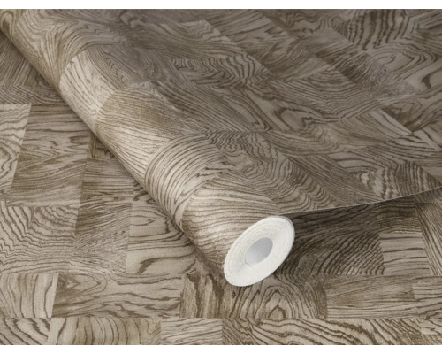 Rolle Tapete mit Holzoptik