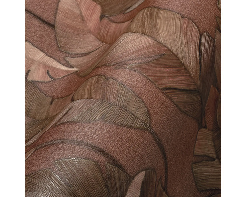 Nahaufnahme einer Tapete mit Blattmuster