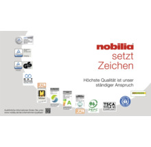 Spiegelschrank NOBILIA Programm 1-6 182 100 x 21 x 72 cm eiche hell LED IP 44