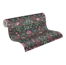 Tapetenrolle mit Blumen und Vogelmuster