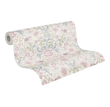 Tapetenrolle mit floralem Vogelmuster