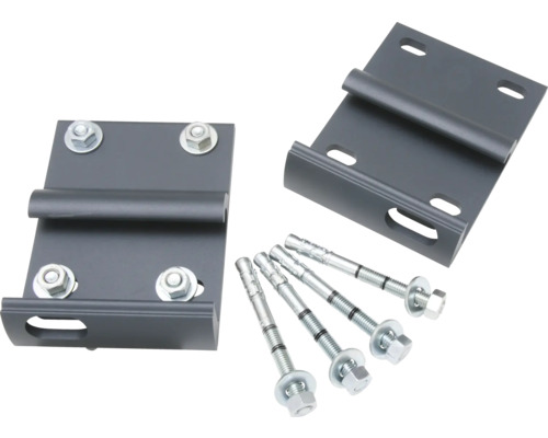 Metallhalterungen mit Bolzenankern zur Befestigung