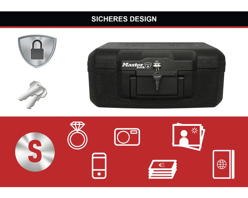 Master Lock Safe mit Schlüssel zum Schutz von Wertsachen