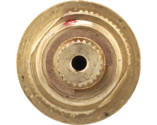 Vue détaillée de la cartouche en laiton