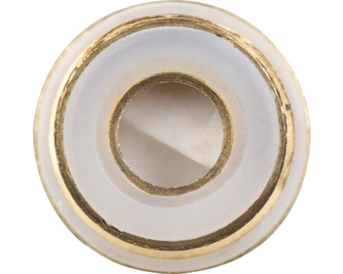 Adaptateur en laiton avec joint en plastique pour applications sanitaires