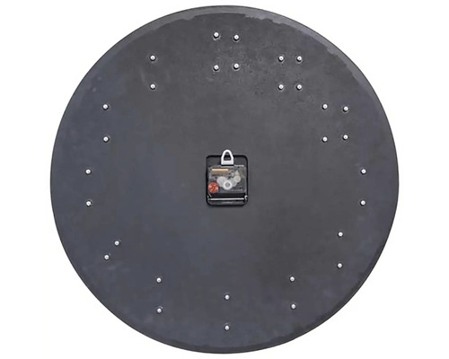 Arrière d''une horloge murale ronde avec mouvement